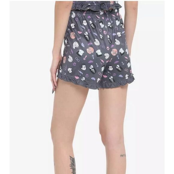 Universal Monsters Chibi Ruffle Lounge Shorts Size Small Nwt - Picture 6 of 6